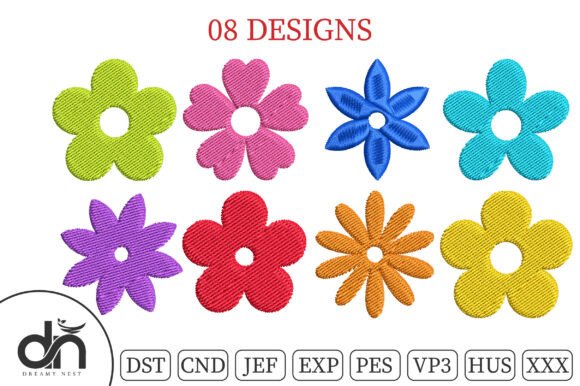 8 Mini Daisy Flowers Embroidery Bundle Review
