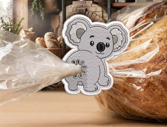 Cute Koala Bag Tie Embroidery Design Review