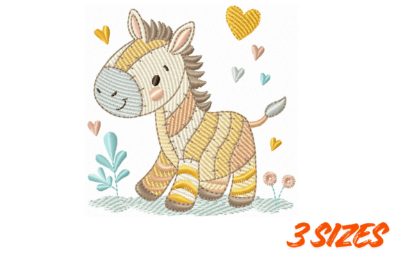 Cute Zebra Embroidery Nursery Art Review