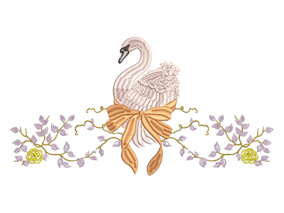 Floral Bow Swan Embroidery Review