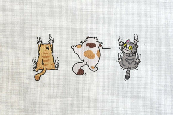 Funny Clinging Cats Embroidery Design Review