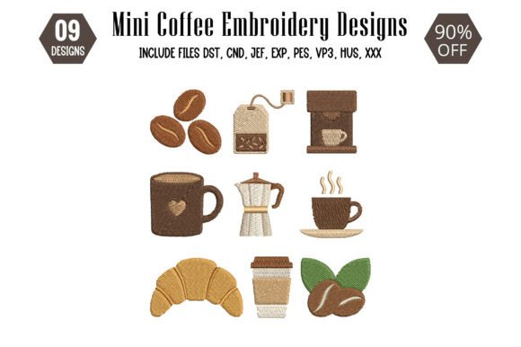 Mini Coffee Embroidery Design Review